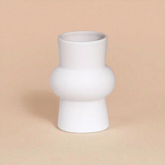 Vase céramique blanc type 12