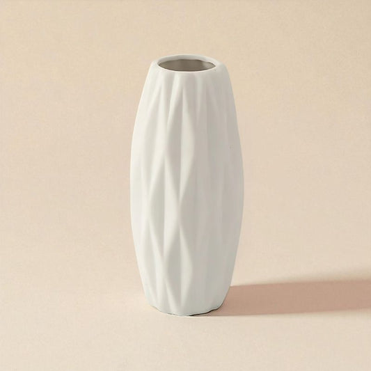 Vase céramique blanc type 18