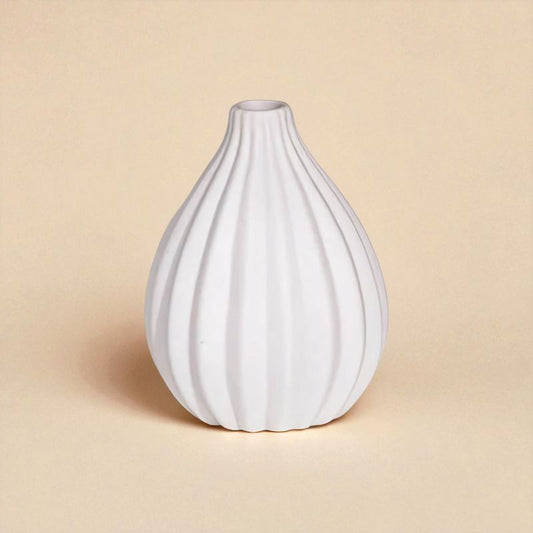 Vase céramique blanc type 8
