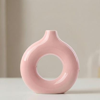 Vases en céramique design circulaire – Style minimaliste moderne