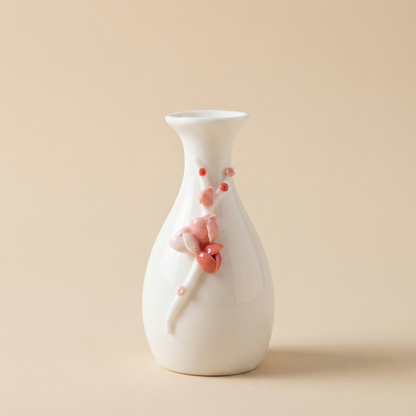 Vases en céramique fleurs de prunier – Collection design élégante