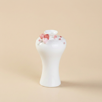 Vases en céramique fleurs de prunier – Collection design élégante