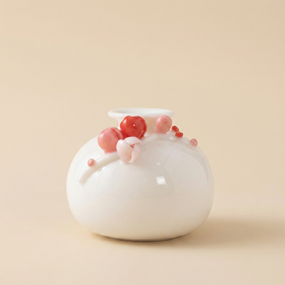 Vases en céramique fleurs de prunier – Collection design élégante