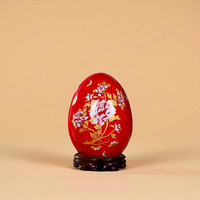Vase chinois en porcelaine rouge type 4