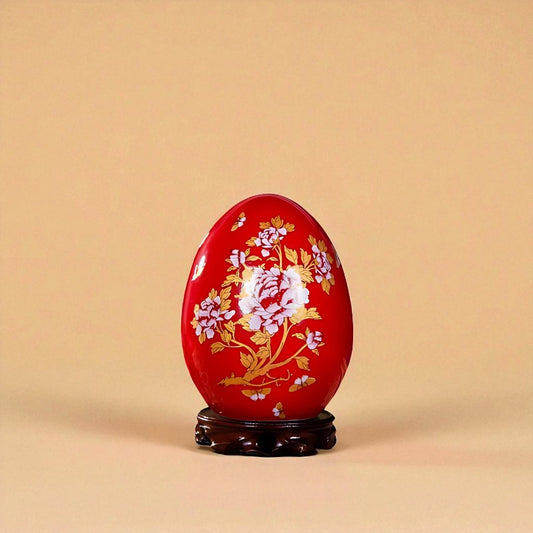Vase chinois en porcelaine rouge type 4