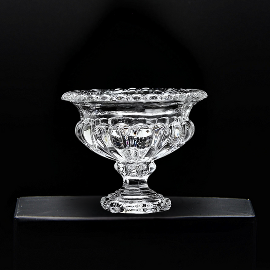 Vase cristal mode aplati