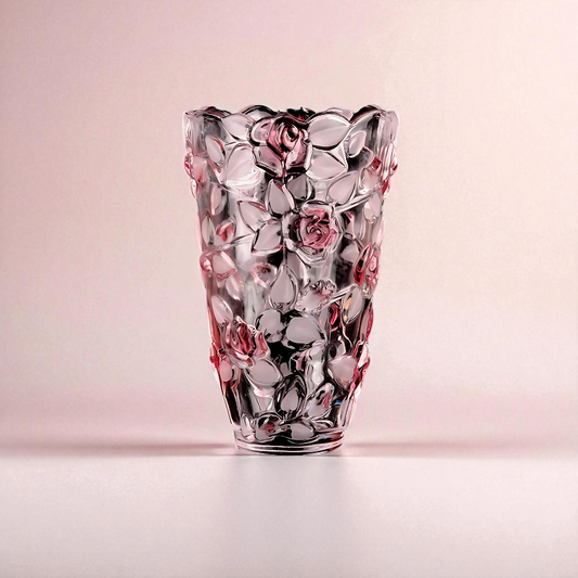Vase cristal pétales
