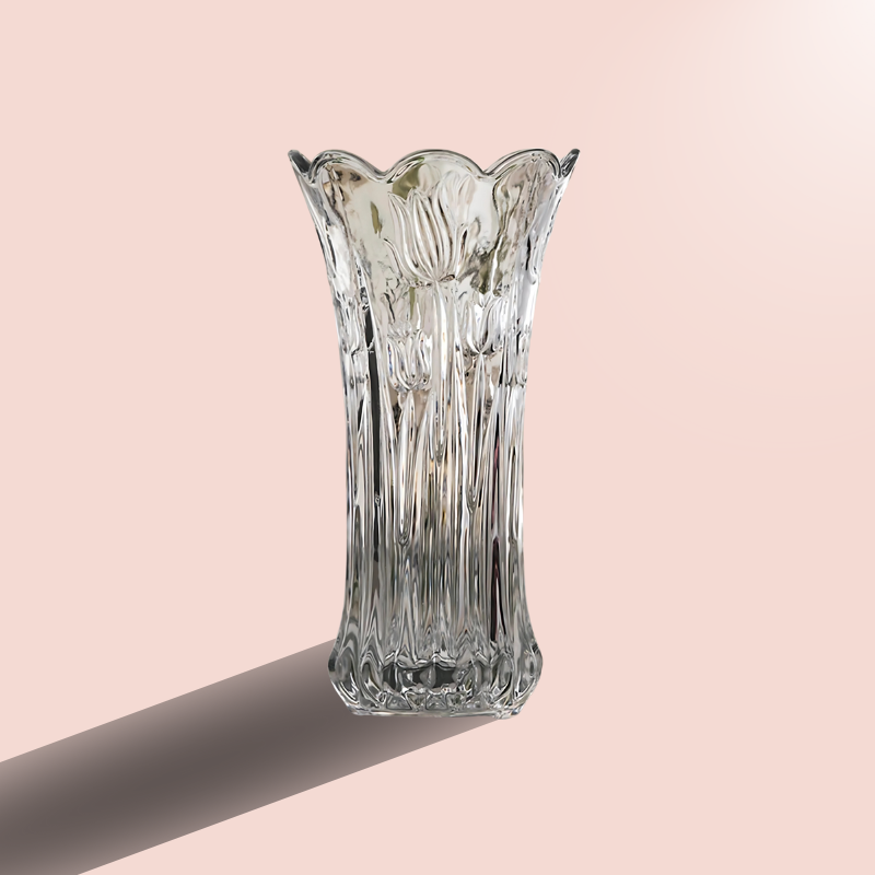 Vase cristal rose