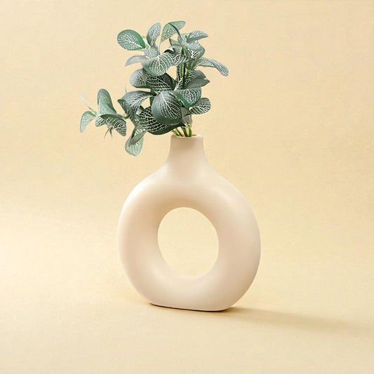 Vase donut jaune M