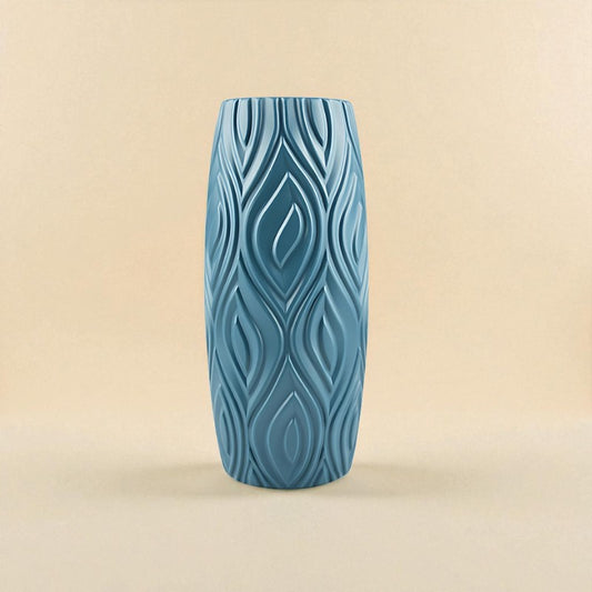 Vase écorce bleu