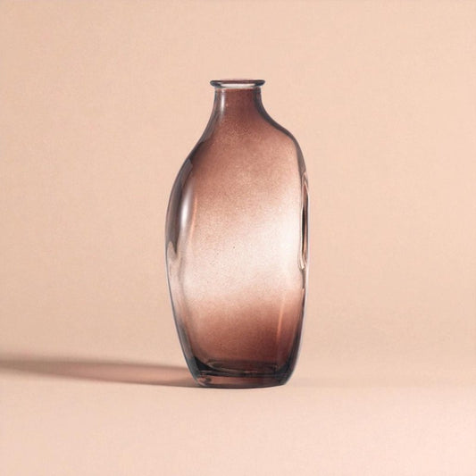 Vase en verre ambre