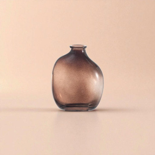 Vase en verre ambre nuage taille L