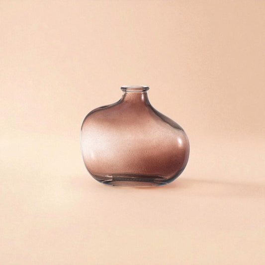 Vase en verre ambre nuage taille M