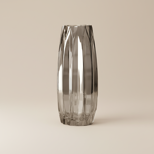 Vase en verre nordique noir taille L