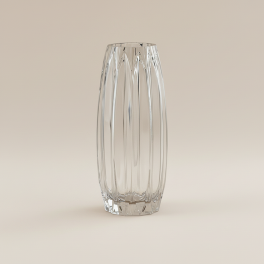 Vase en verre nordique transparent taille L