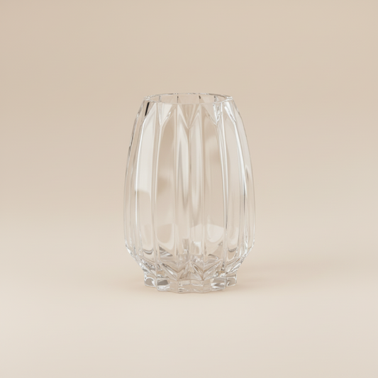Vase en verre nordique transparent taille M