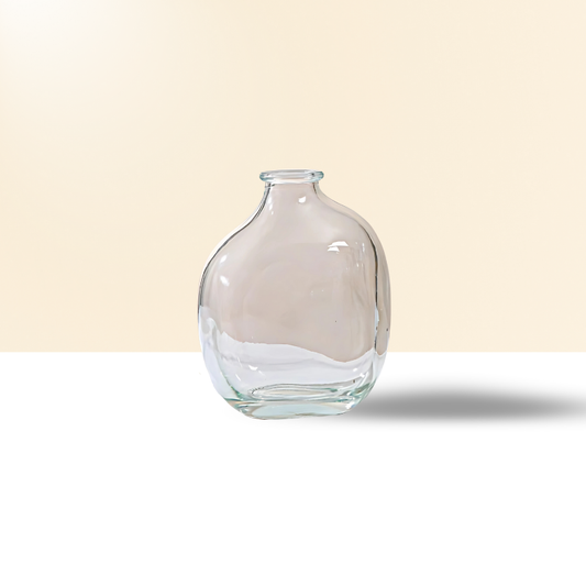 Vase en verre transparent nuage taille L