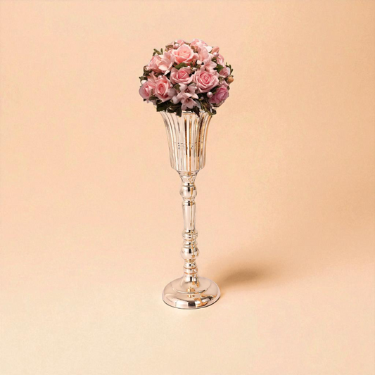 Vase métal calice taille L