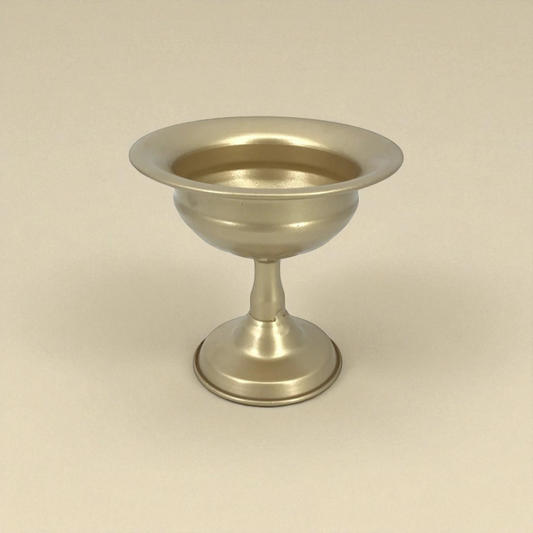 Vase métal centre de table dorée taille M