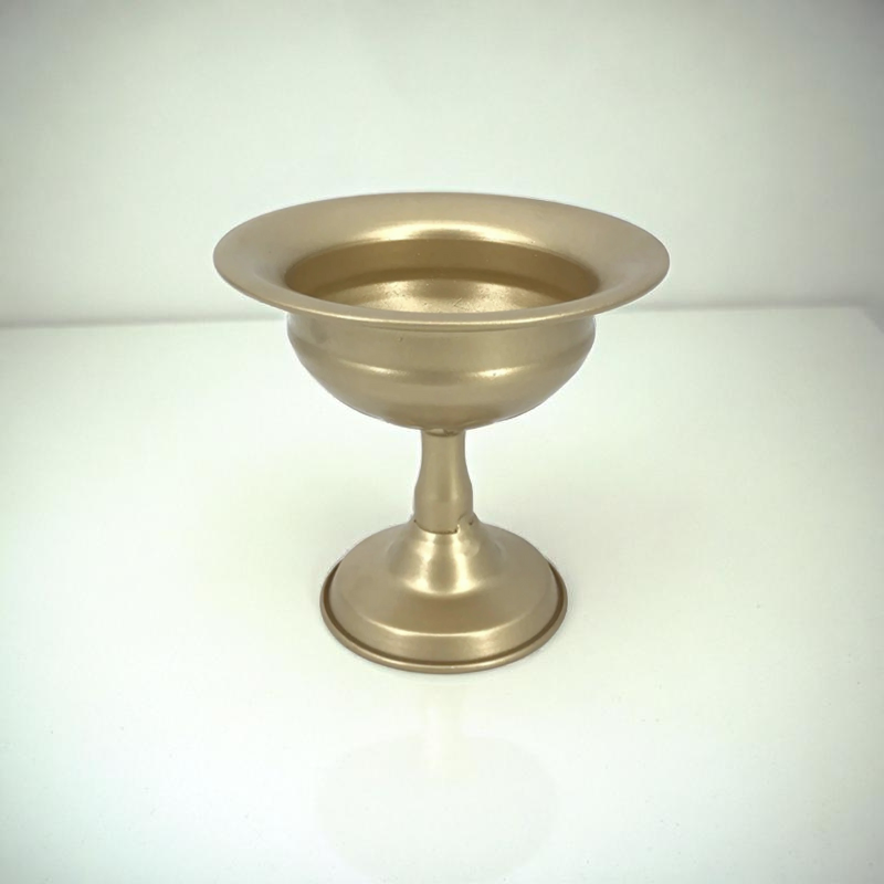 Vase métal centre de table dorée taille M