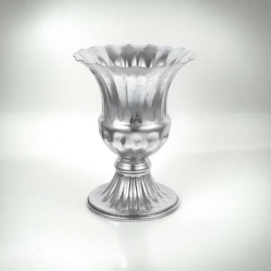 Vase métal vintage argenté