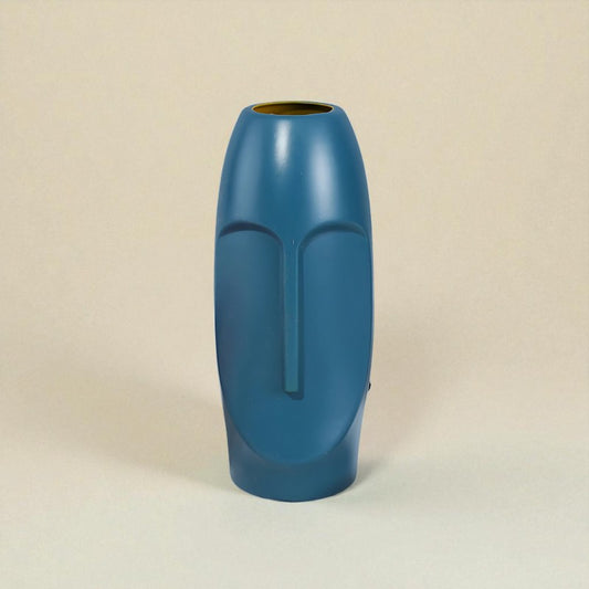 Vase moaï bleu