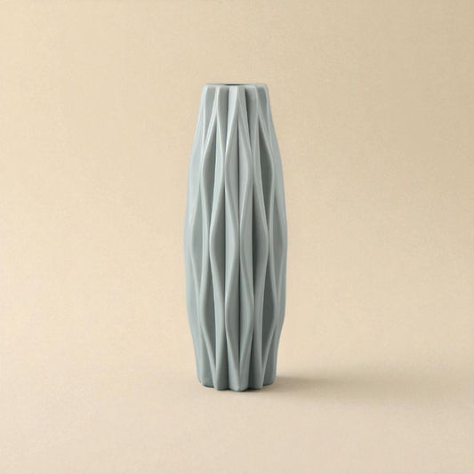 Vase origami cylindrique vert