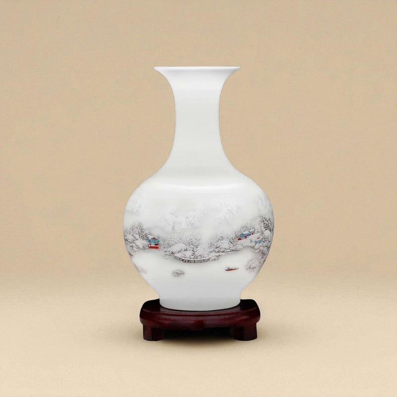 Vase porcelaine Blanc type E