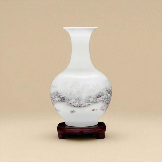 Vase porcelaine Blanc type E