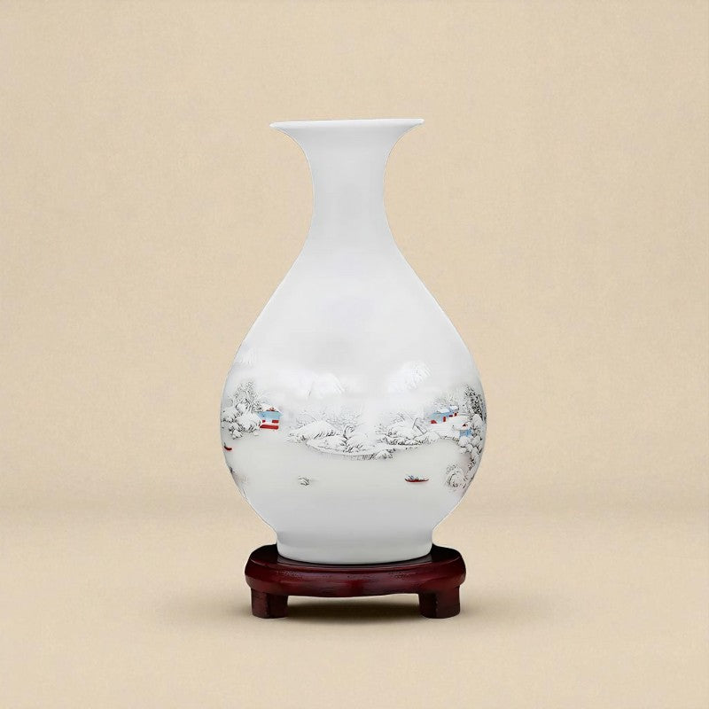 Vase porcelaine Blanc type G