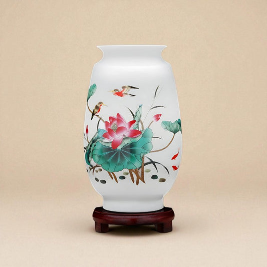 Vase porcelaine Blanc type J