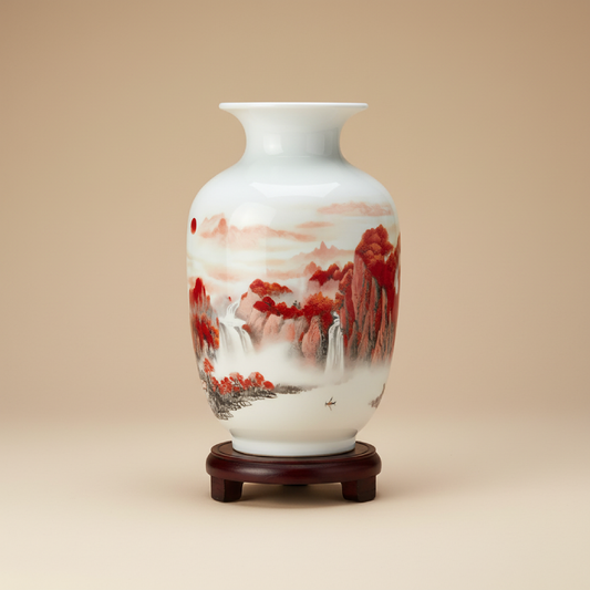 Vase porcelaine Blanc type K