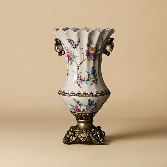 Vase porcelaine tulipe blanc