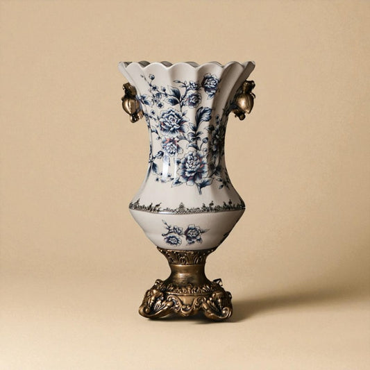 Vase porcelaine tulipe multicouleur
