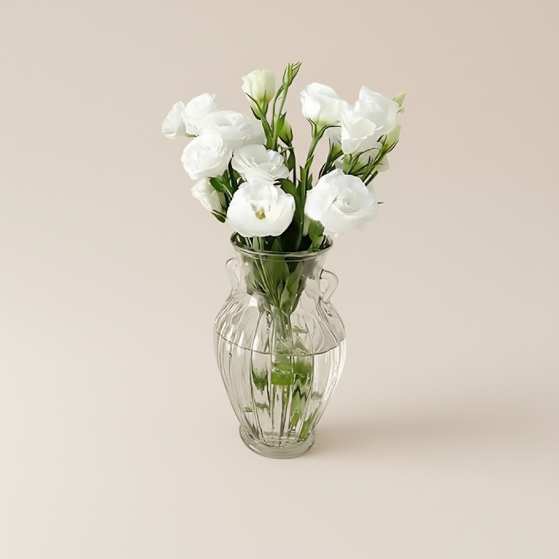 Vase transparent base large type 8-2