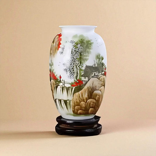 Vase vintage chinois cascade