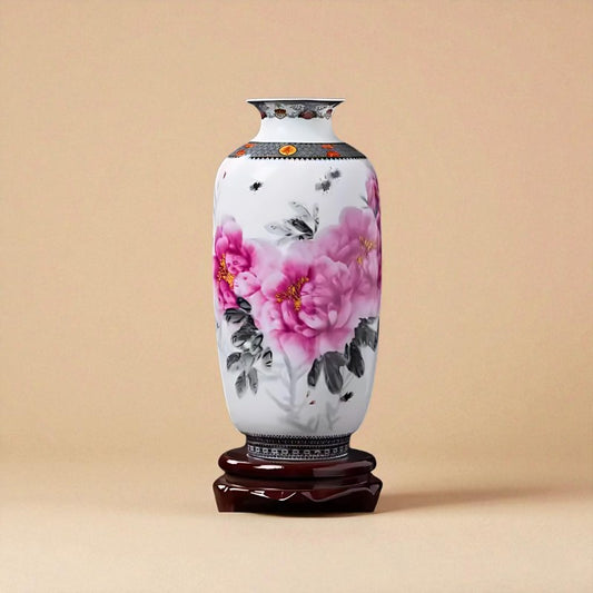 Vase vintage chinois florale type 1