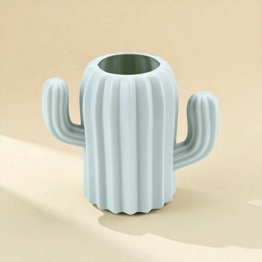 Vase cactus vert
