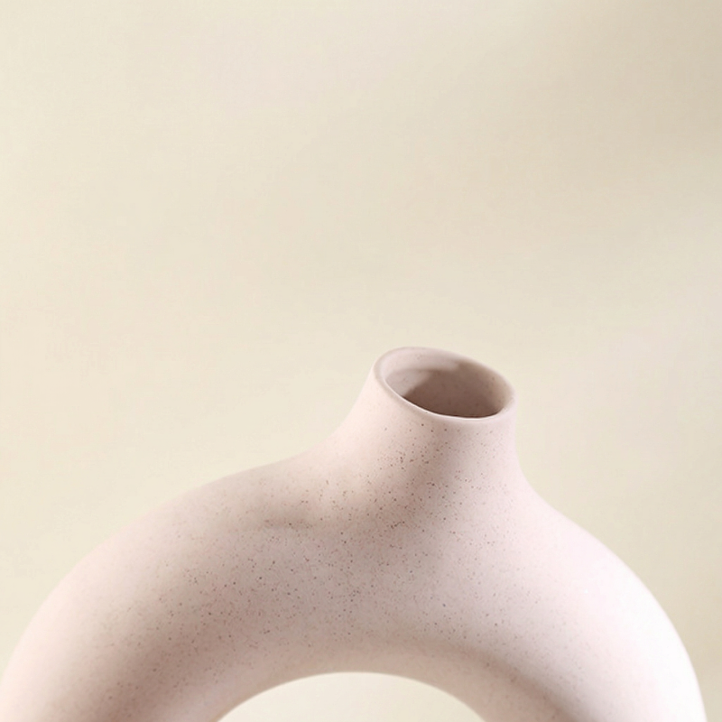 Vases en céramique design circulaire – Style minimaliste moderne