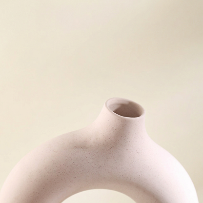 Vases en céramique design circulaire – Style minimaliste moderne