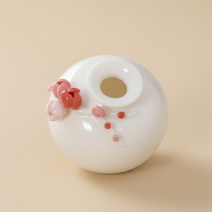 Vases en céramique fleurs de prunier – Collection design élégante