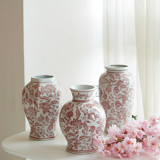 Vases en porcelaine florale – Élégance décorative intemporelle L'univers-du-vase