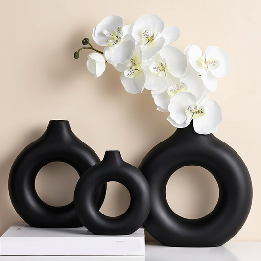 Vases donut en plastique – Design décoratif moderne