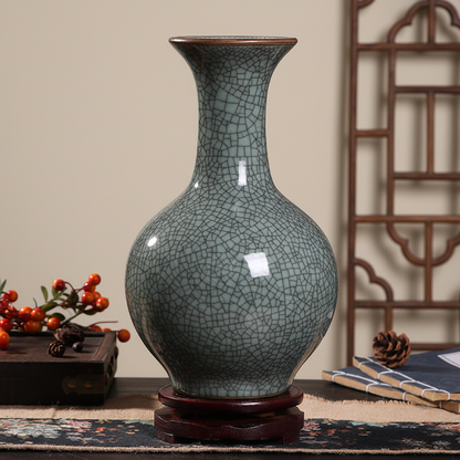 Vases en céramique craquelée – Design épuré et raffiné